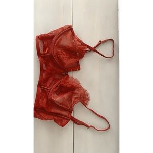 Victoria Secret Red Lace Bra